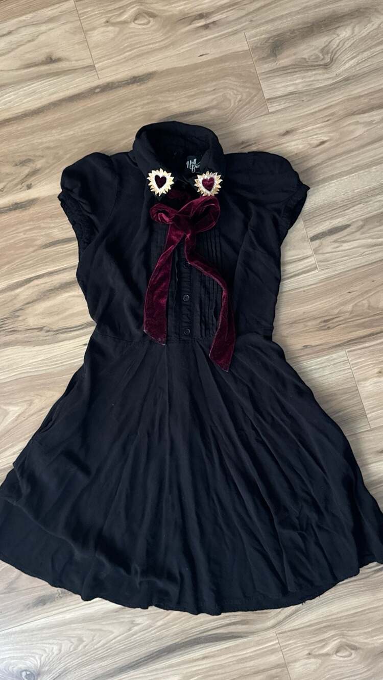 Hell Bunny Madonna Sacred Heart Dress Size M